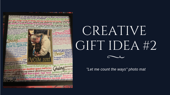Creative Gift Idea #2: “Let Me Count the Ways” Photo Frame