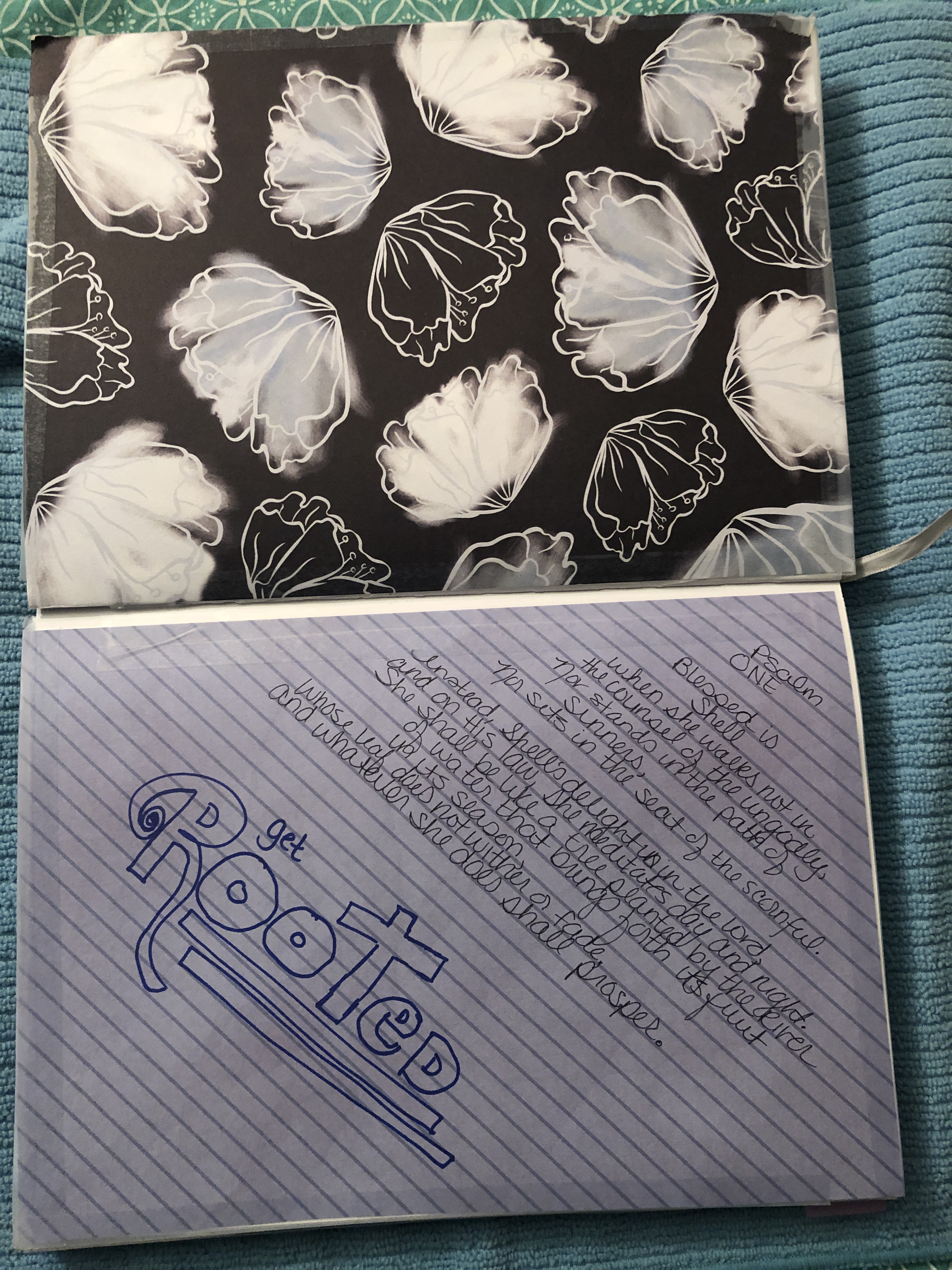 Mixed Media Journal page example