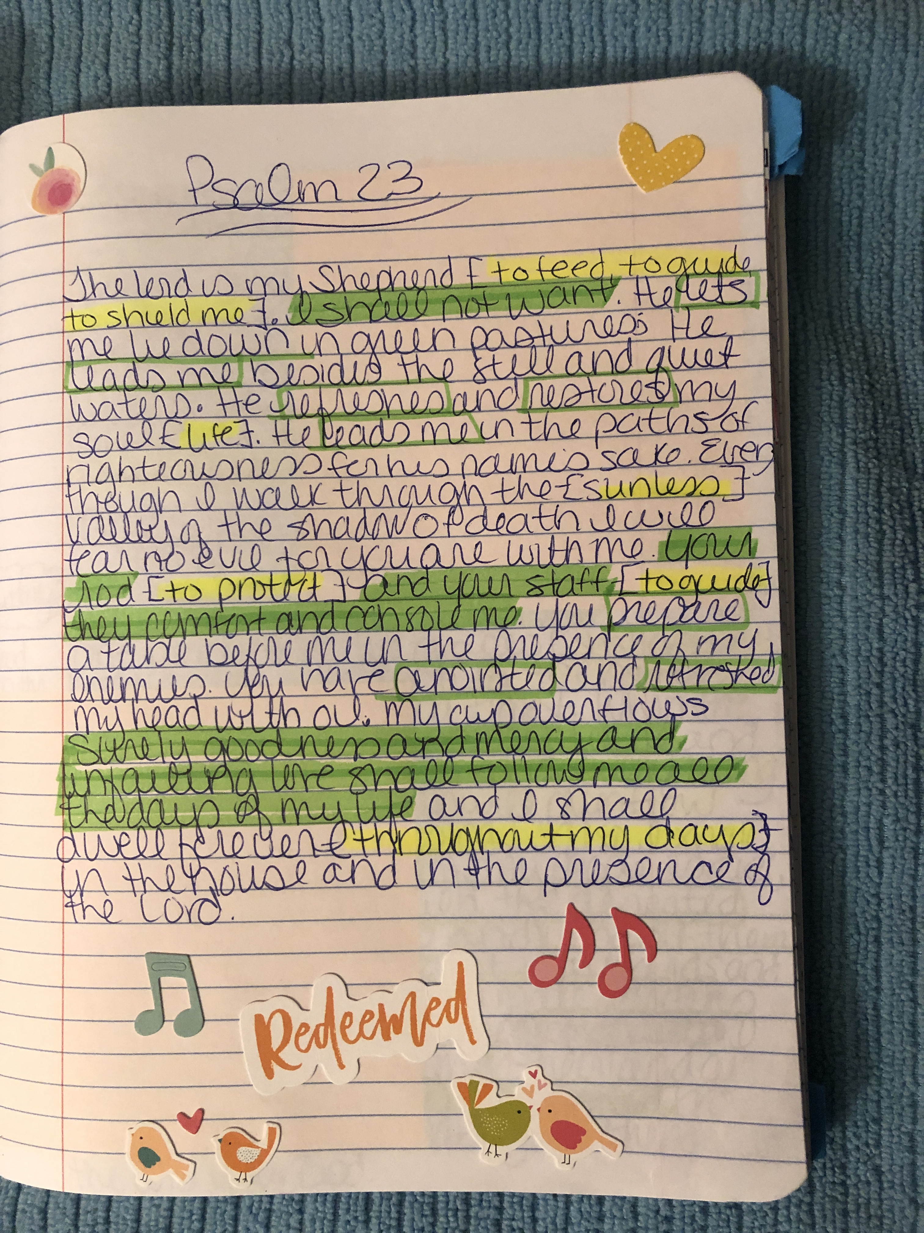 Mixed Media Journal page example