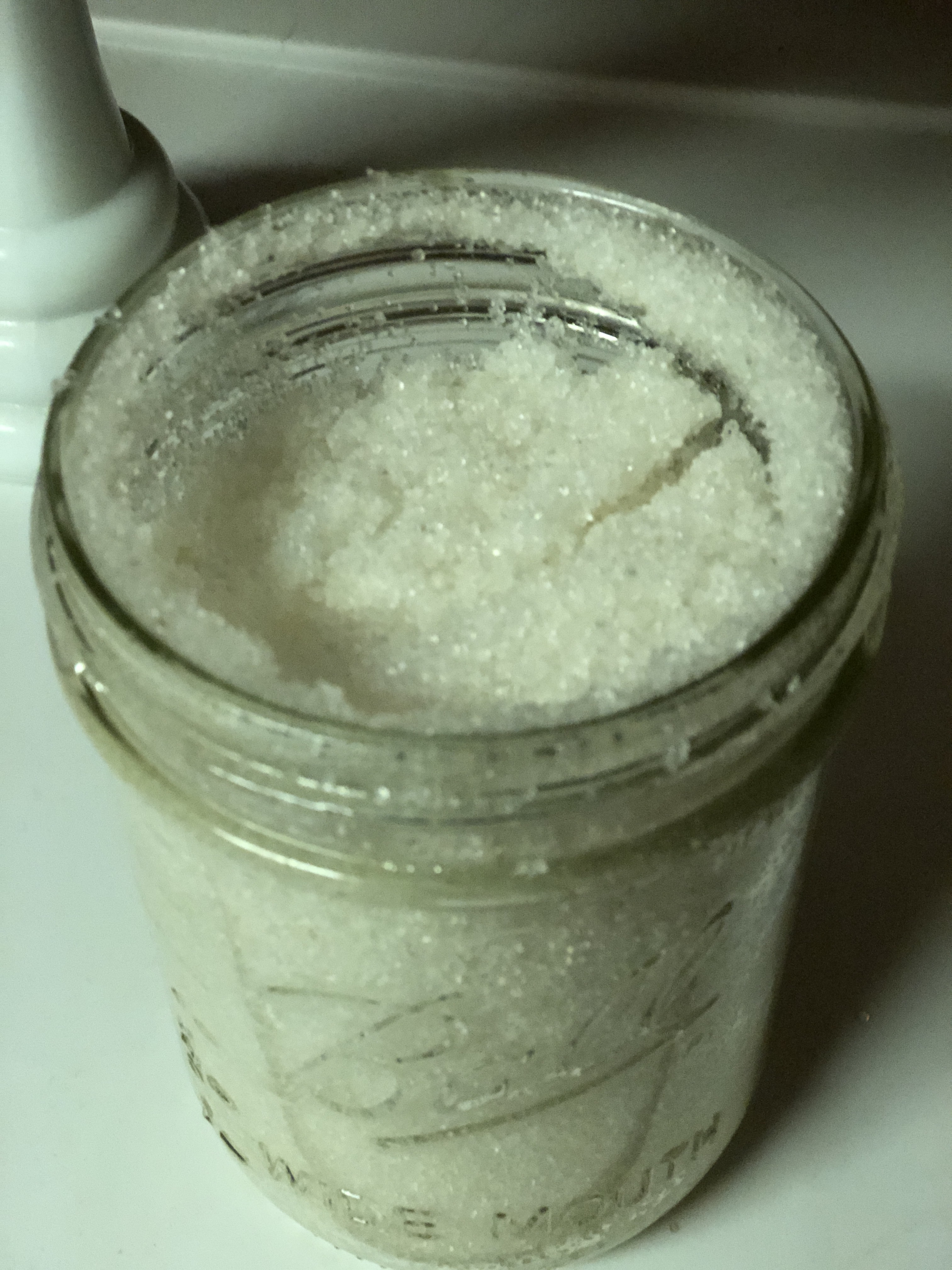 A close up of the epson salt air room freshener.