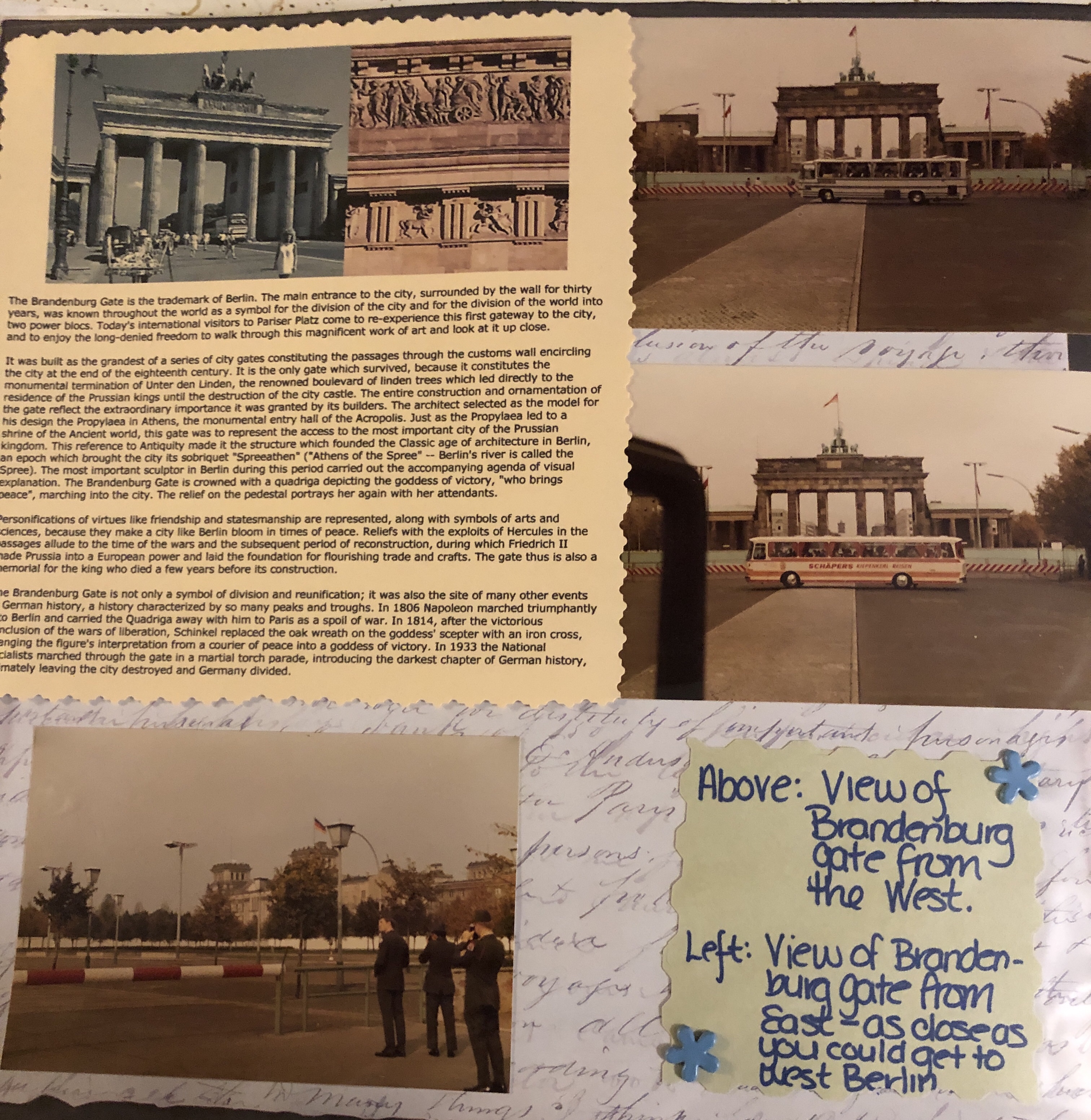 Picture from the Wedding and Honeymoon Scrapbook