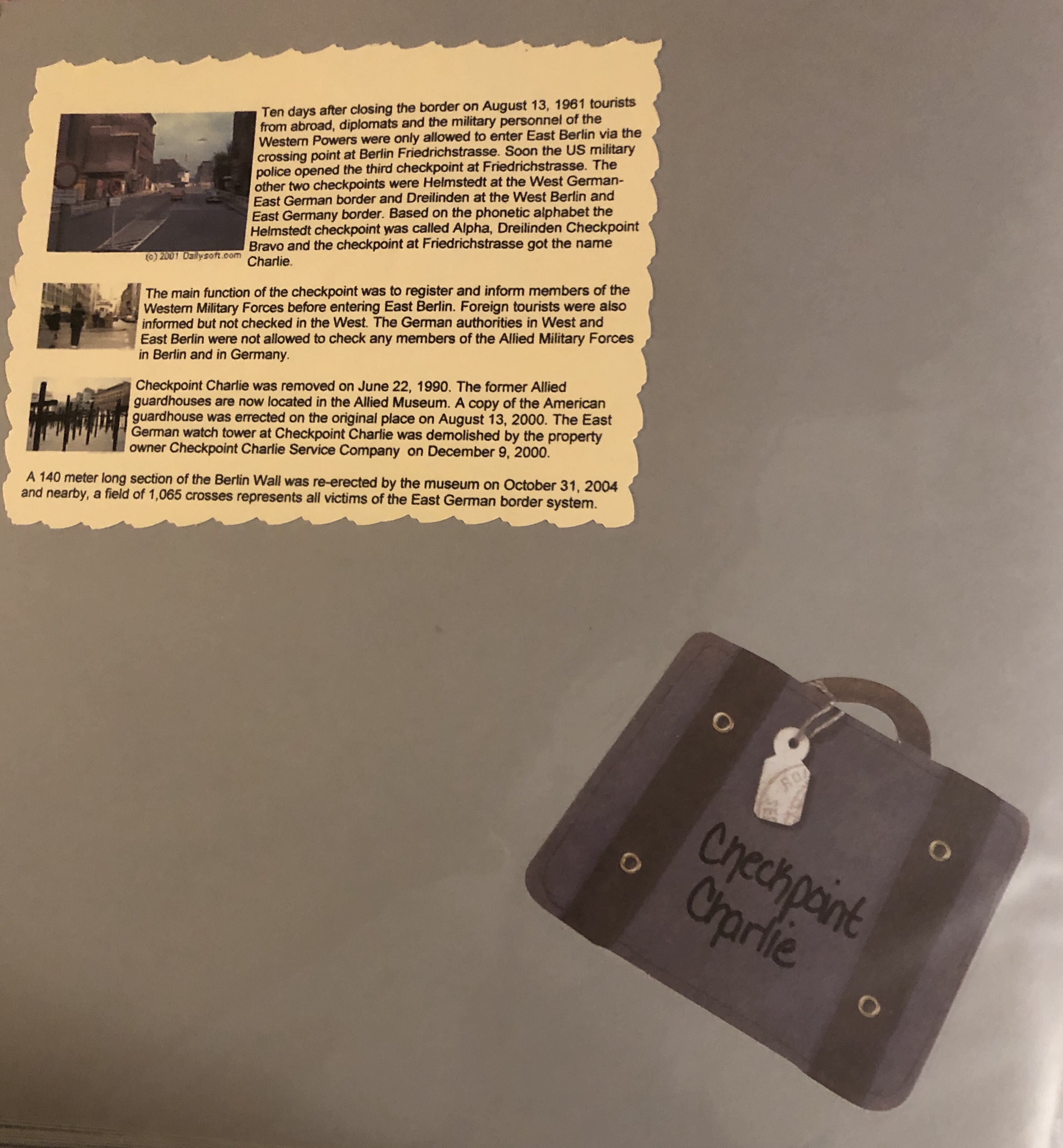 Picture from the Wedding and Honeymoon Scrapbook