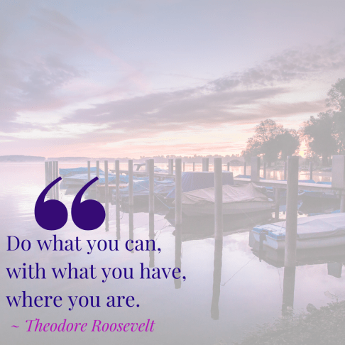 what you can where you are